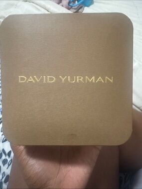 David Yurman Brown Jewelry Case with Gold Logo